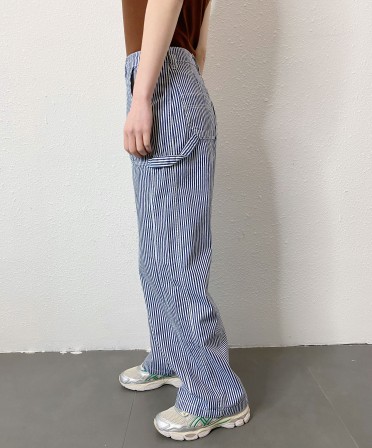Stripy Worker Jeans #250302